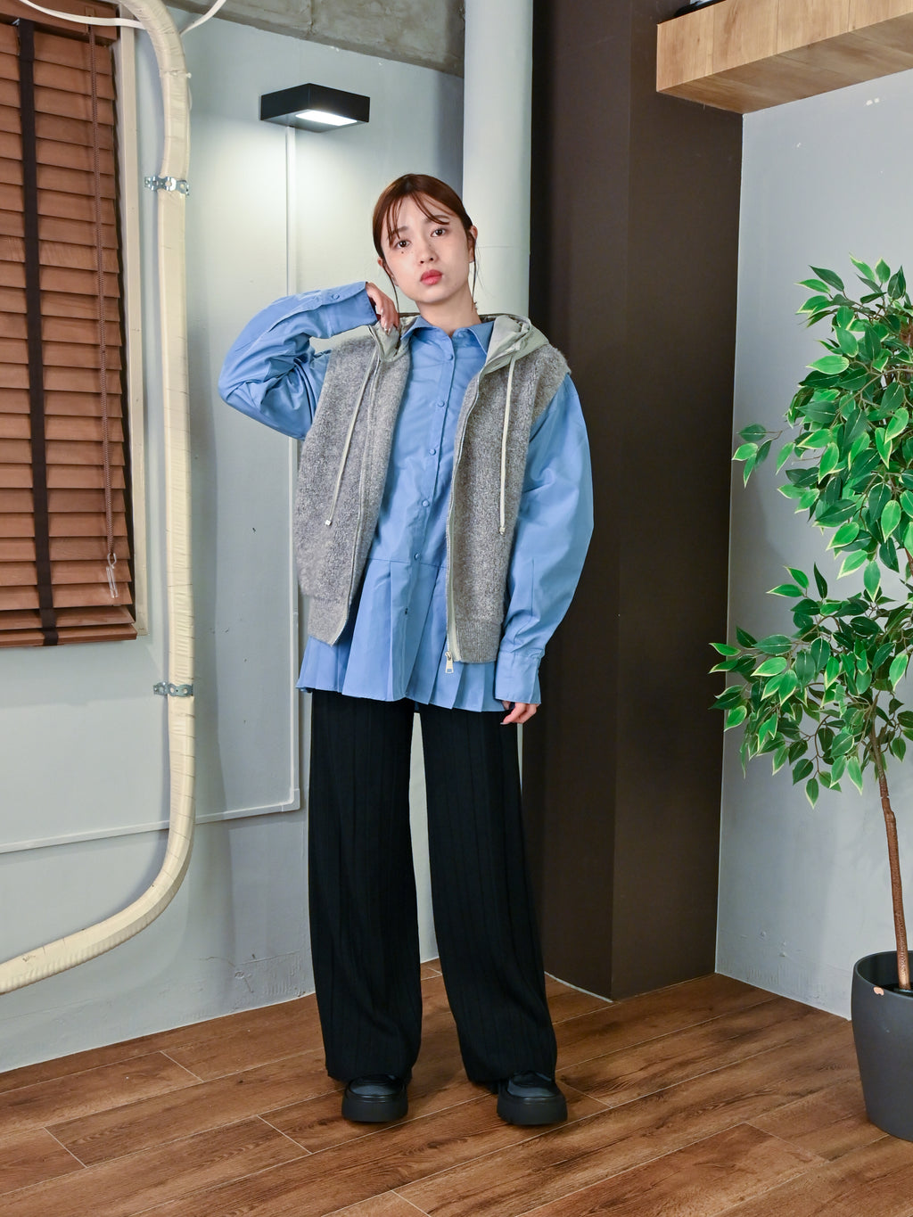 もこシャカあったかフーディベスト#25711001