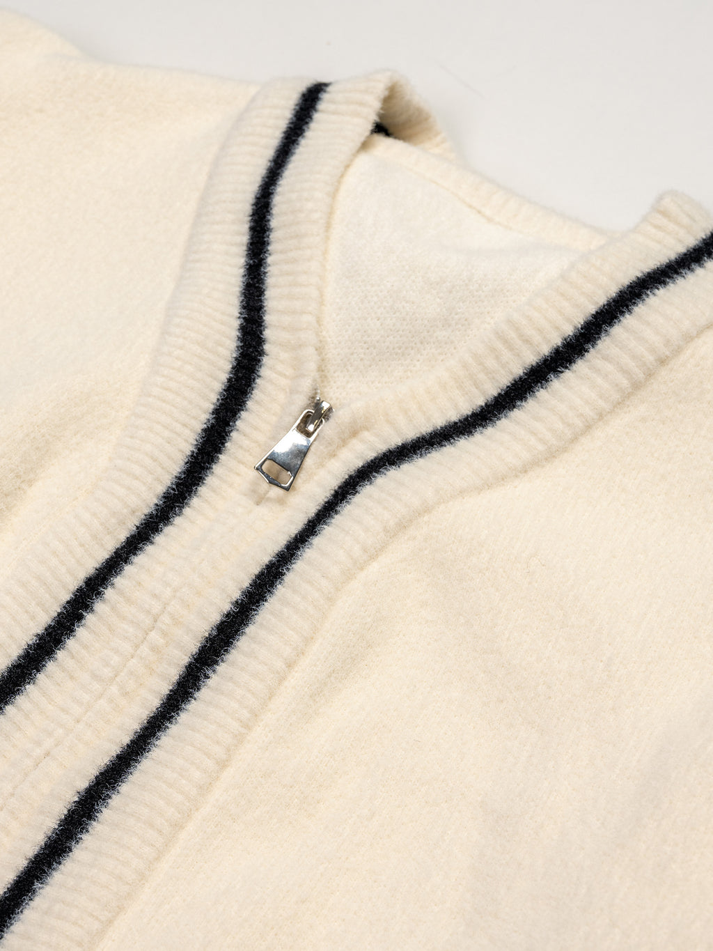 バイカラーライン・ニットZIPブルゾン#25851005