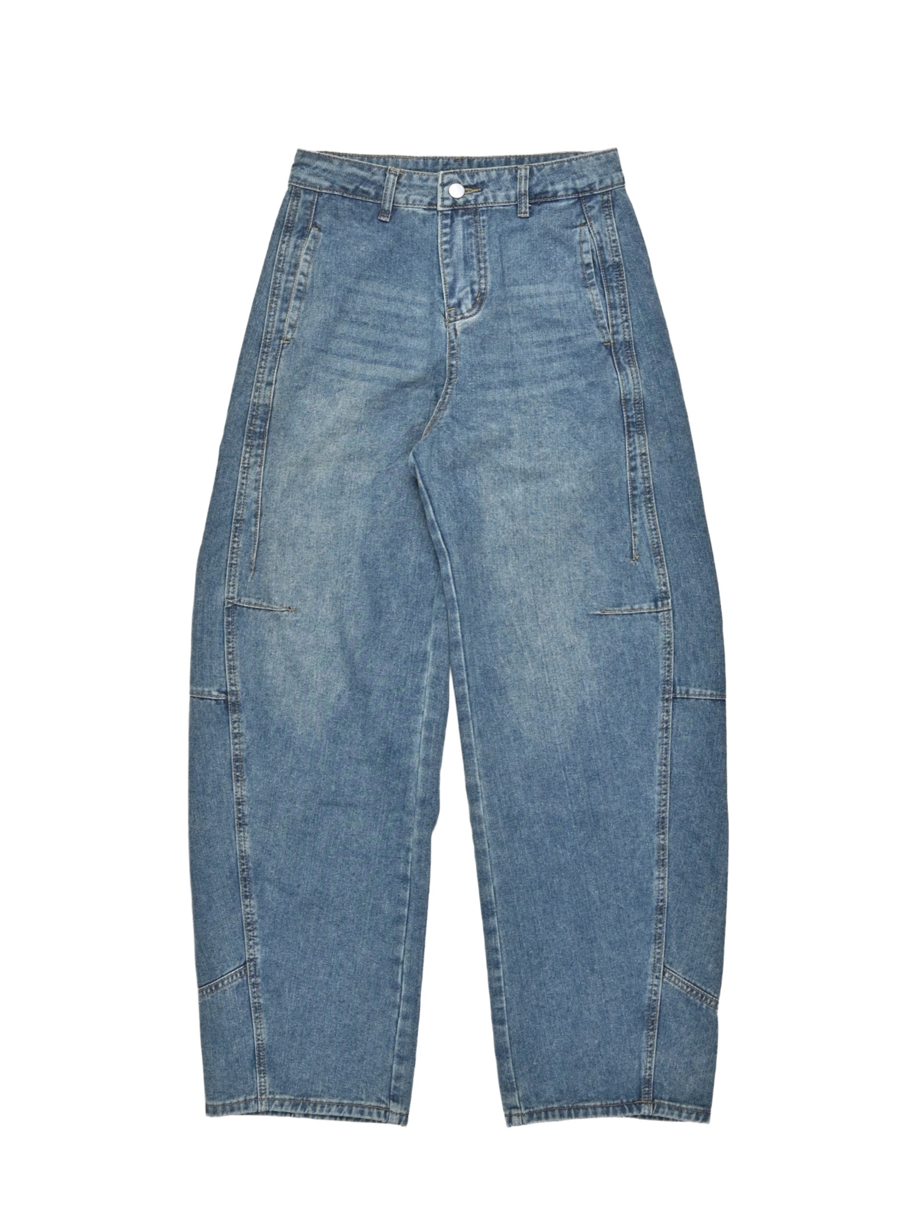 カーブラインデニムパンツ26131001#