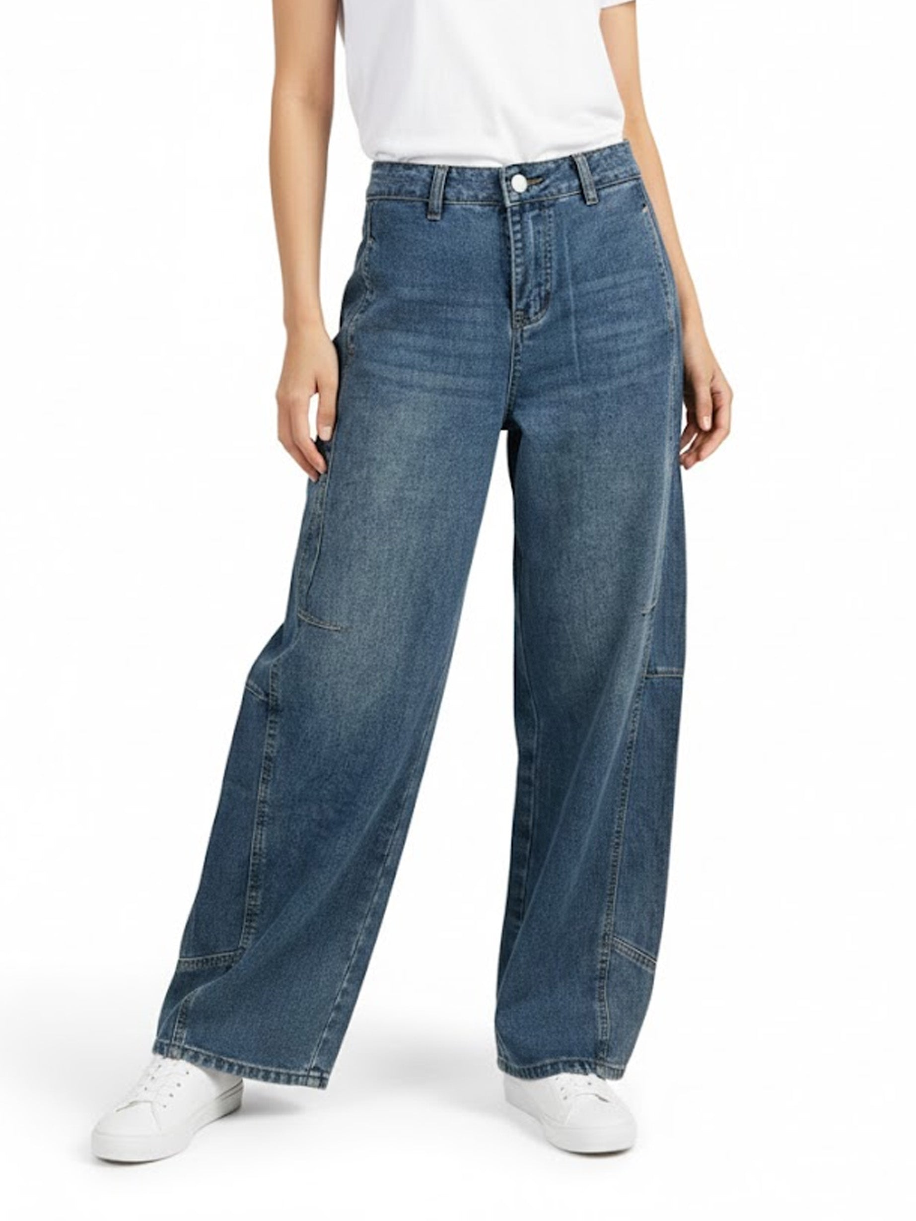 カーブラインデニムパンツ26131001#