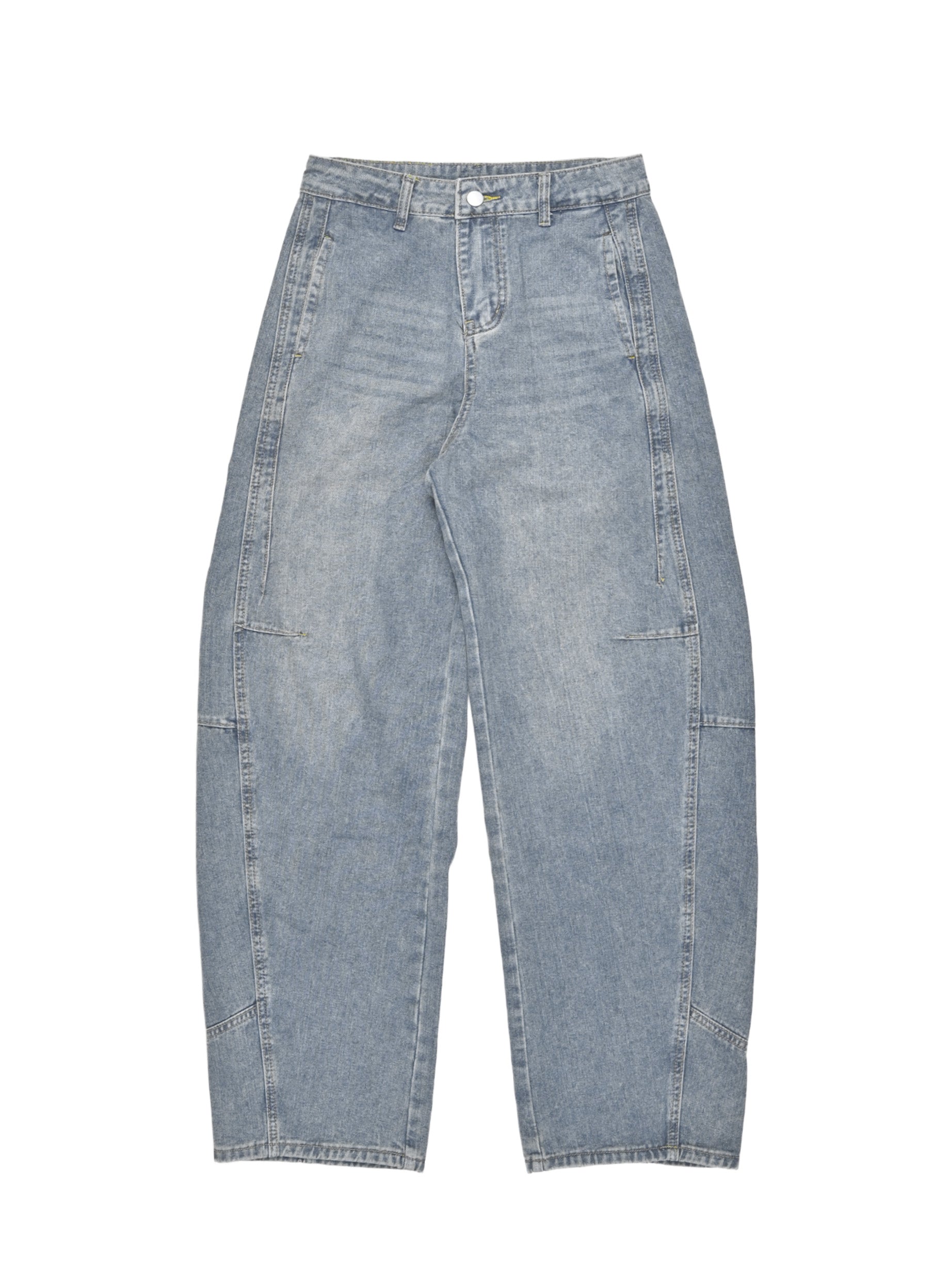 カーブラインデニムパンツ26131001#