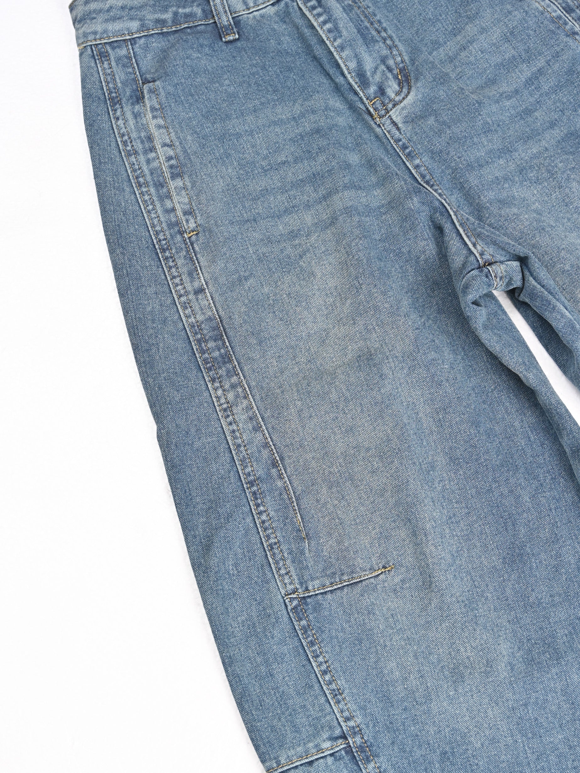 カーブラインデニムパンツ26131001#