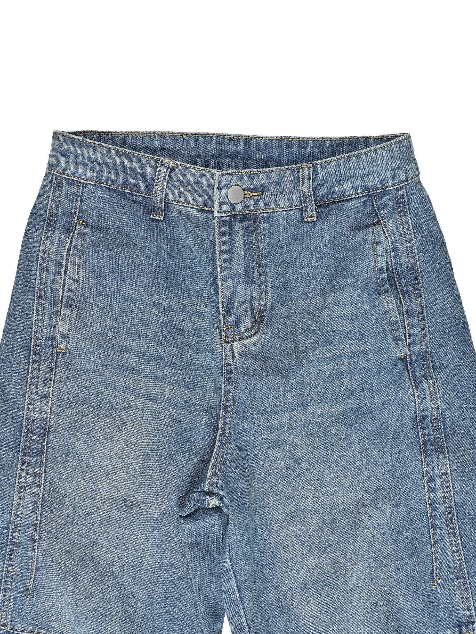 カーブラインデニムパンツ26131001#