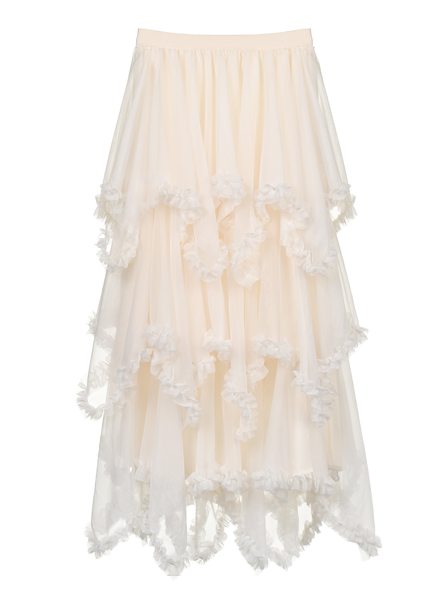 ドラマティックチュールフリルスカート 26131005#