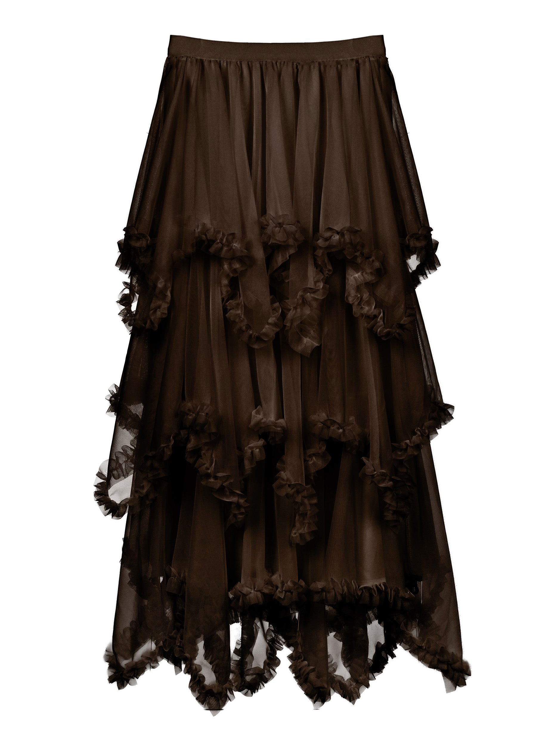 ドラマティックチュールフリルスカート 26131005#