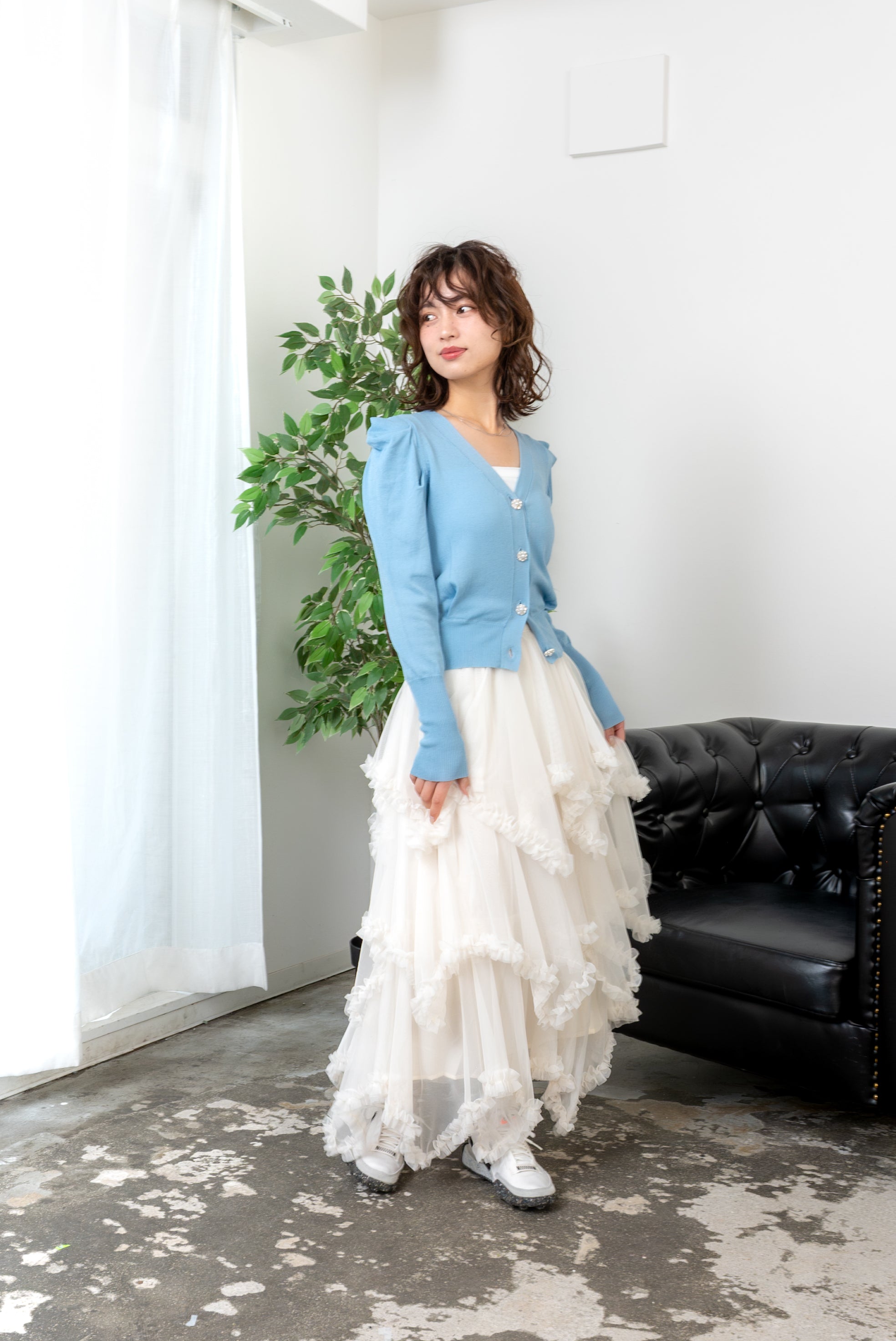 ドラマティックチュールフリルスカート 26131005#