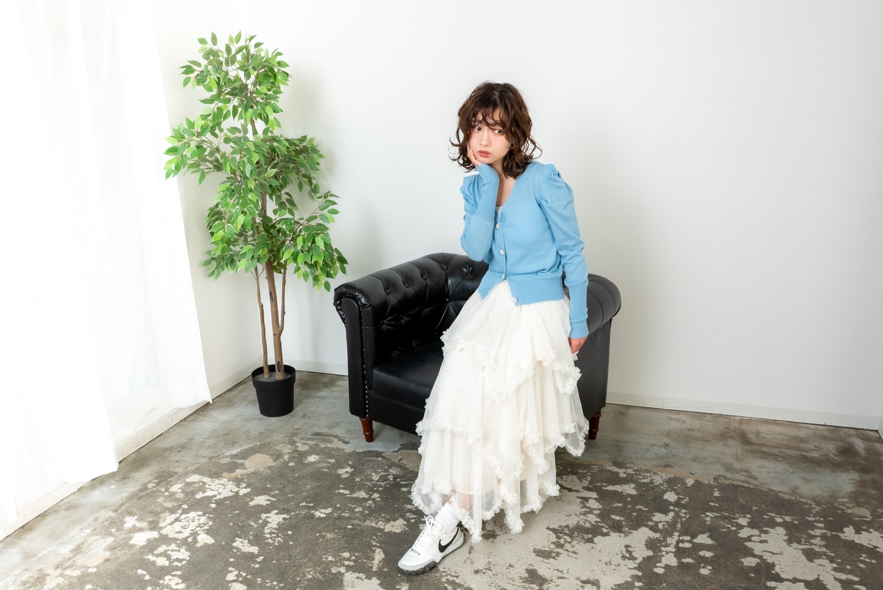 ドラマティックチュールフリルスカート 26131005#